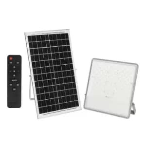 ENER-J 300W LED Floodlights with Solar Panels, 35.5W Solar Panel, 30AH Battery, 3000 lumens