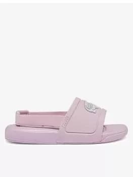 Lacoste L.30 SLIDER 0922 1 CUI LT PNK/WHT, White/Pink, Size 3 Younger