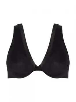 DKNY Signature scribble unlined bra Black