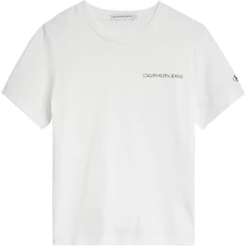 Calvin Klein Chest Logo T Shirt - White YAF