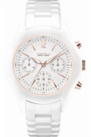 Ladies Caravelle New York Emma Ceramic Chronograph Watch 45L144