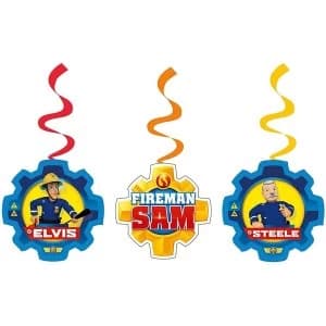 Amscan Cbeebies Swirl Decoration With Fireman Sam Theme