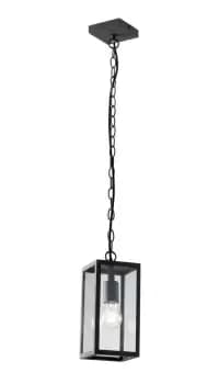 Mirage Outdoor Ceiling Pendant Lantern, Anthracite, IP44, E27
