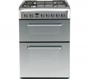 Indesit KDP60SES Gas Hob Double Oven Dual Fuel Cooker