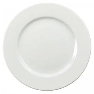 CPD 25cm White Porcelain Plate - 6 Pack