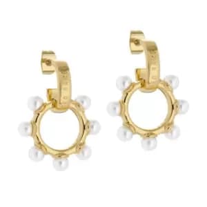 Ted Baker Petunaa Pearl Bubble Hoop Charm Earrings