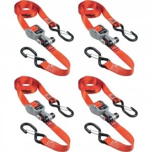 Masterlock Ratchet Tiedown Snap Hook Straps Pack of 4