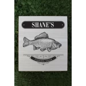Personalised Fishing Gear Wooden Box