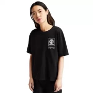 Timberland Organic Cotton Utility T-Shirt For Her In Black Black, Size L