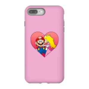 Nintendo Super Mario Peach Kiss Phone Case - iPhone 8 Plus - Tough Case - Gloss