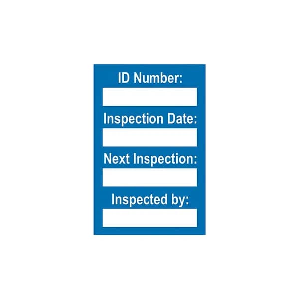 Harness Mini Tag Insert - Blue, Pack of 20