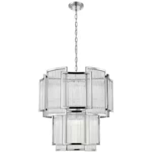 Zumaline Lighting - Zumaline Sergio Pendant Ceiling Light, Chrome, 8x E14