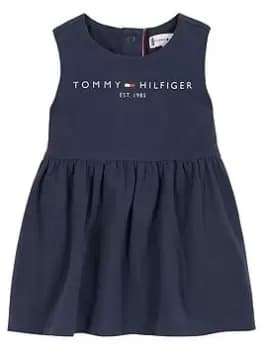 Tommy Hilfiger Baby Girls Essential Dress - Navy, Size 0-3 Months