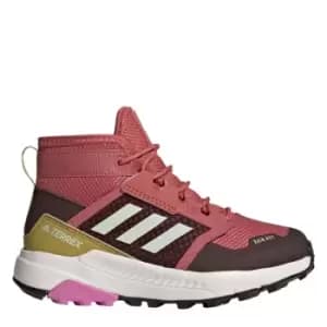adidas Terrex Trailmaker Mid RAIN. RDY Hiking Shoes Kids - Wonder Red / Linen Green / Pul