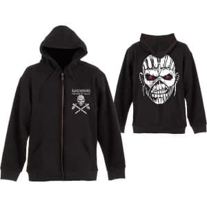 Iron Maiden - Eddie Axe Unisex Large Zipped Hoodie - Black