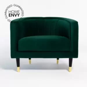 Hudson Living Serrano Mallard Velvet Occasional Chair / Blue