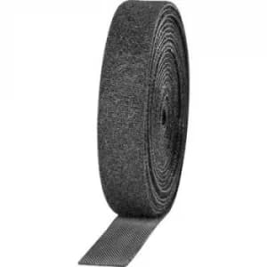 TOOLCRAFT KL16X3000C Hook-and-loop tape for bundling Hook and loop pad (L x W) 3000 mm x 16mm Black 2 pc(s)