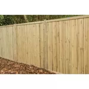 Forest Garden Pressure Treated Acoustic Fence Panel - 1830 x 1800mm - 6 x 6ft - Pack of 4