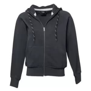 Tee Jays Womens/Ladies Full Zip Hooded Sweatshirt (2XL) (Dark Grey)