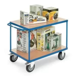 Slingsby Fetra Heavy Duty Laminated Wood Shelf Trolleys, Platform L x W - 1000 x