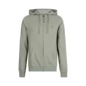 AllSaints Brace Jersey Zip Hoodie - Green