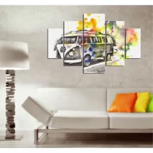 ST272 Multicolor Decorative MDF Painting (5 Pieces)