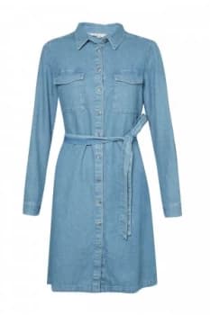 French Connection Avery Denim Mini Shirt Dress Black Denim