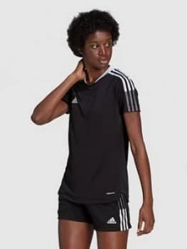 Adidas Womens Tiro 21 T-Shirt - Black