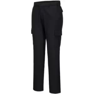 Portwest Mens Stretch Slim Combat Trousers (40R) (Black) - Black