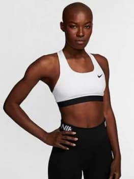 Nike Training Swoosh Band Sports Bra - White