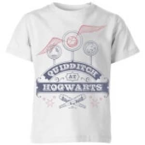 Harry Potter Quidditch At Hogwarts Kids T-Shirt - White - 11-12 Years