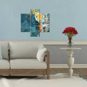 3MDF-059 Multicolor Decorative MDF Painting (3 Pieces)