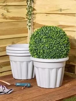 Wham Set Of 4 Vista 33Cm Round Planter