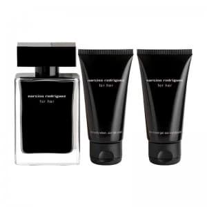 Narciso Rodriguez For Her Gift Set 50ml Eau de Toilette + 50ml Body Lotion + 50ml Shower Gel