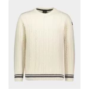 PAUL AND SHARK Fisherman Crew Jumper - White