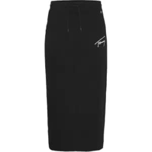 Tommy Jeans Tjw Signature Hwk Midi Skirt - Black