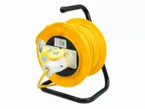 Power Master 868878 Cable Reel 110V Freestanding 2 Socket 16A 25m