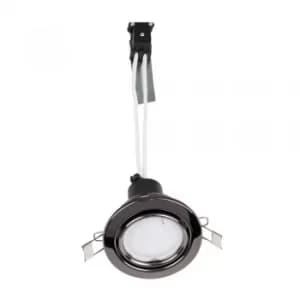 MiniSun Non-Fire Rated Tiltable Downlight in Black Chrome