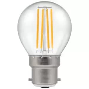 Crompton Lamps LED Golfball 6.5W B22 Filament Warm White Clear (60W Eqv)