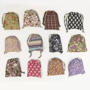 Sass & Belle Vintage Fabric (One Random Supplied) Foldable Shopping Bag