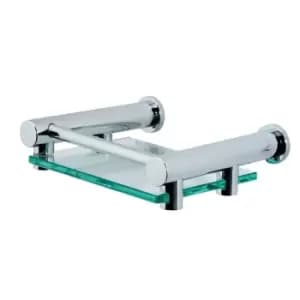 Showerdrape Wall Mounted Chrome / Glass Infinity Soap Dish