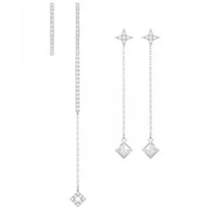 Ladies Swarovski Silver Plated Vittore Earring Set