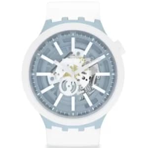 Unisex Swatch Whice Big Bold Bioceramic Watch