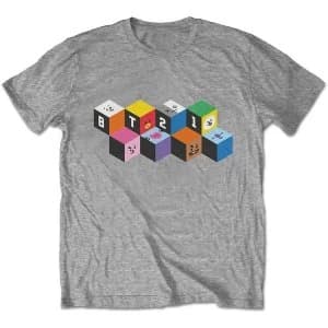 BT21 - Blocks Unisex Large T-Shirt - Grey