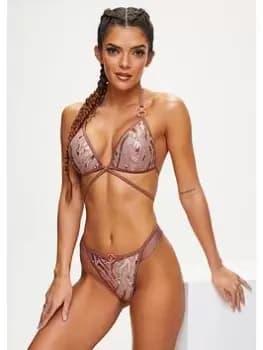 Ann Summers Swim Gold Coast Soft Bikini Top, Beige, Size 12, Women