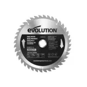 Evolution Fine Wood Mitre/Table Saw Blade 185 x 20mm x 40T