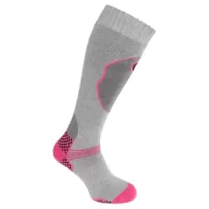 Womens/Ladies High Performance Ski Socks (1 Pair) (4-7 UK, 35-41 EU) (Grey)