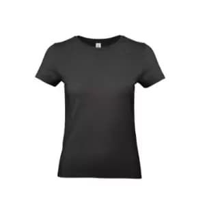 B&C Womens/Ladies #E190 Tee (2XL) (Black)