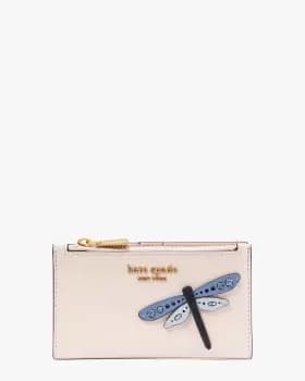 Kate Spade Dragonfly Embellished Small Slim Bifold Wallet, Morning Beach Multi, One Size