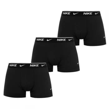 Nike 3 Pack Boxer Trunks Mens - Black UB1